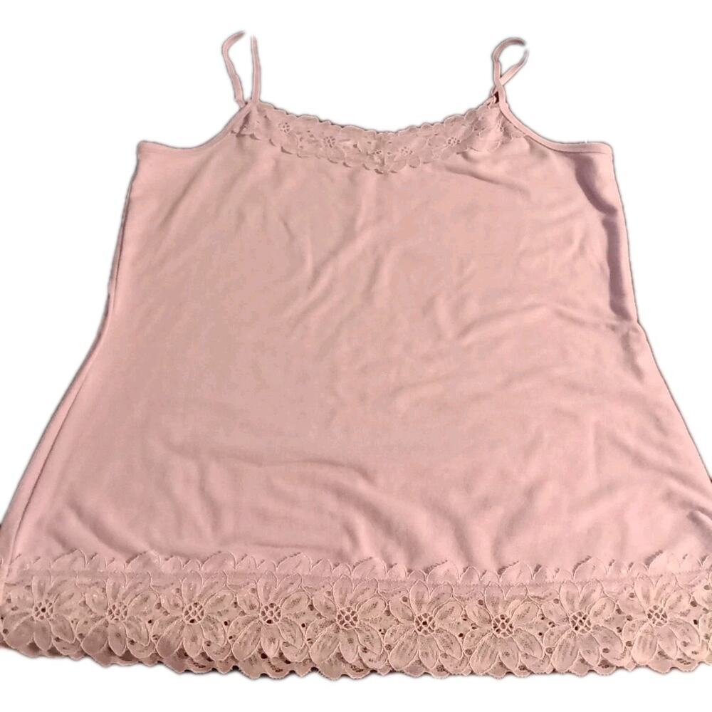Est 1946 Lavender Lace Trim Cami Top Sz. LG Y2k Vibes